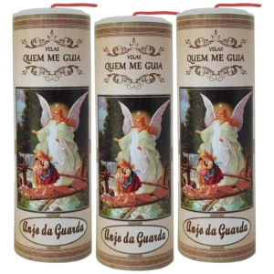10 Velas Votiva 7 Dias Com Imagem E Oração Católica No Verso