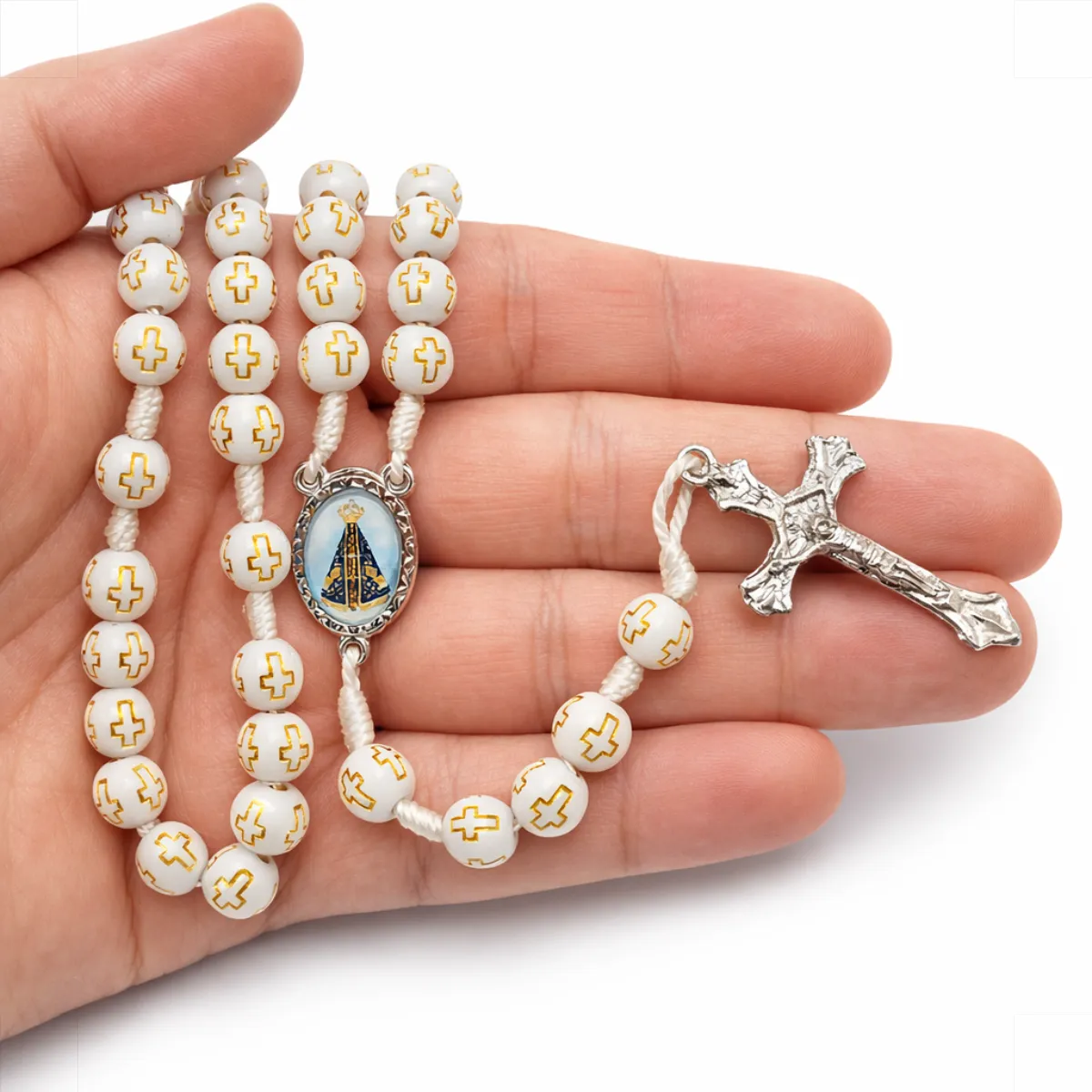 Terço Rosário Católico Medalha Nossa Senhora Aparecida Lindo