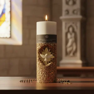 Vela Decorativa Religiosa Espírito Santo Luzessencia